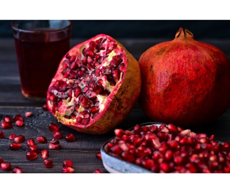pomegranate-red fruit